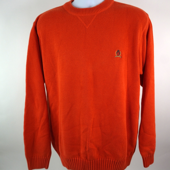 Tommy hilfiger jumper orange Clearance
